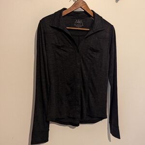 Prana Charcoal Button Down Shirt